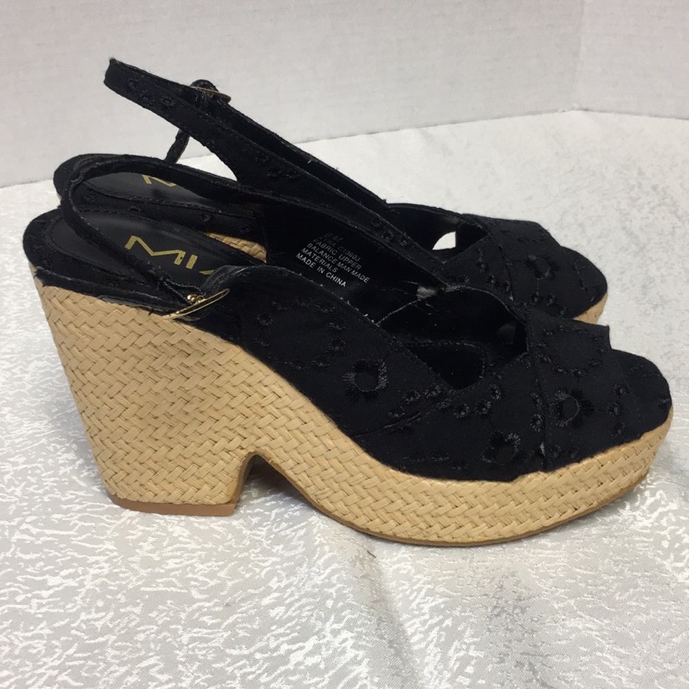 MIA Platform dress sandals black 6